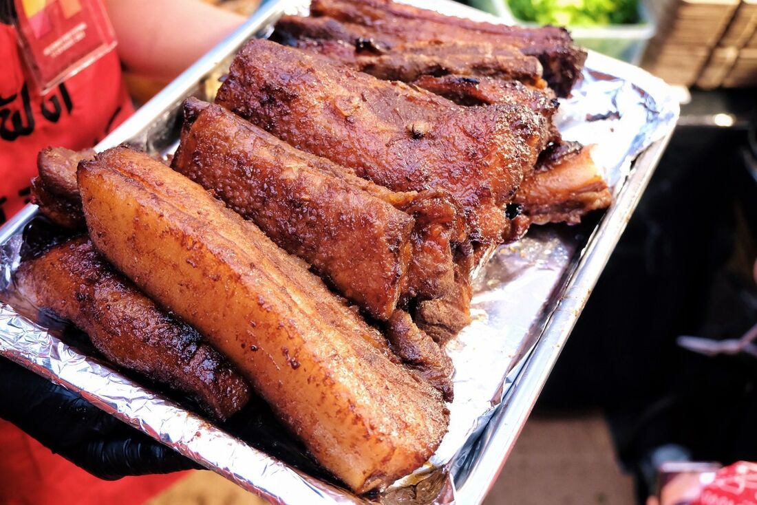 Hong Kong roast pork ribs